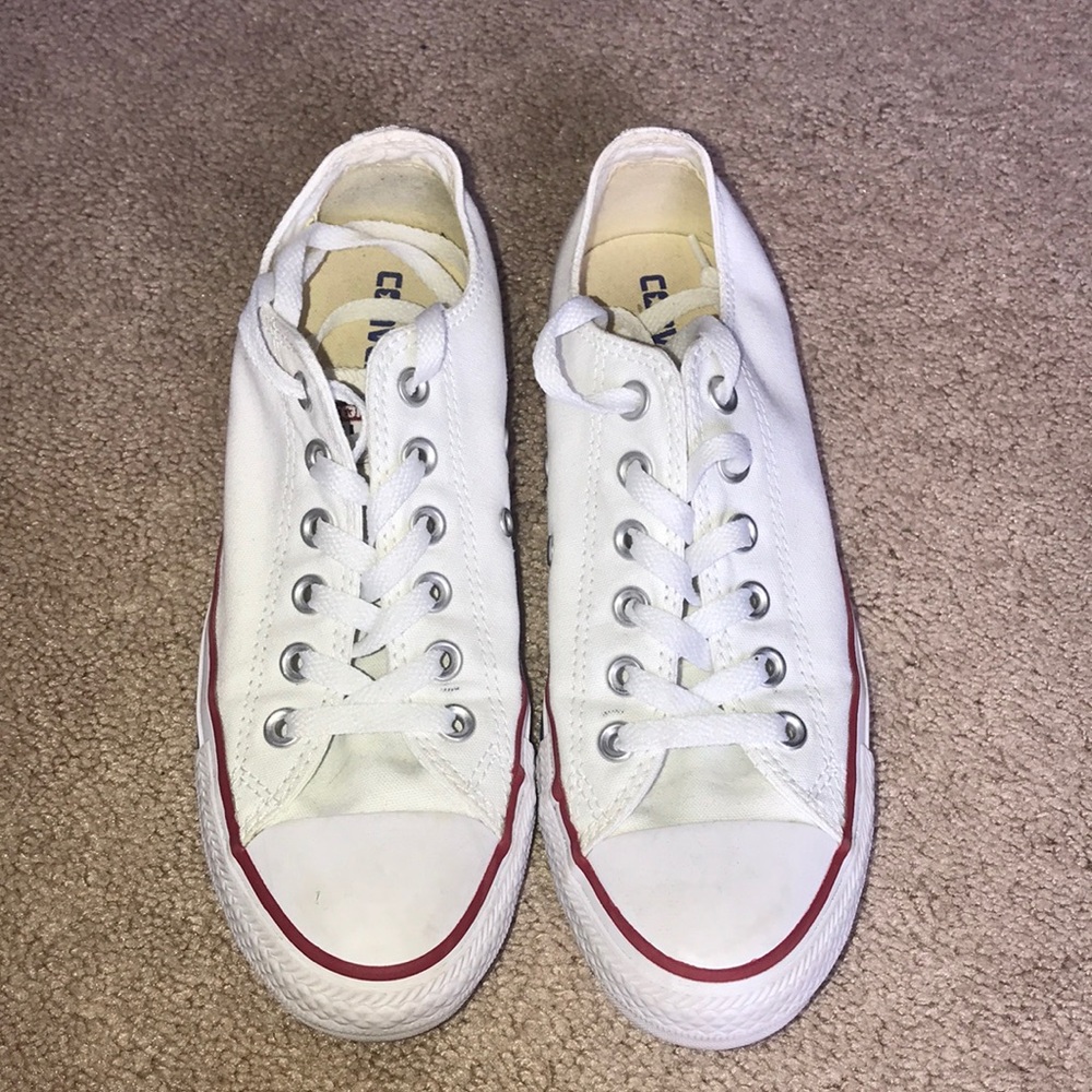 low-top white converse
